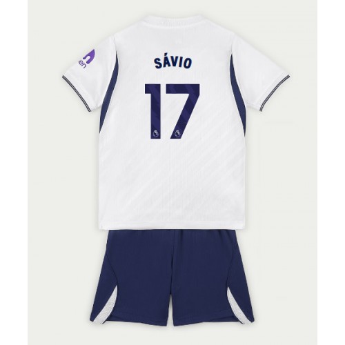 Tottenham Hotspur Savio #17 Koti Peliasu Lasten 2026-27 Lyhythihainen (+ Lyhyet housut)
